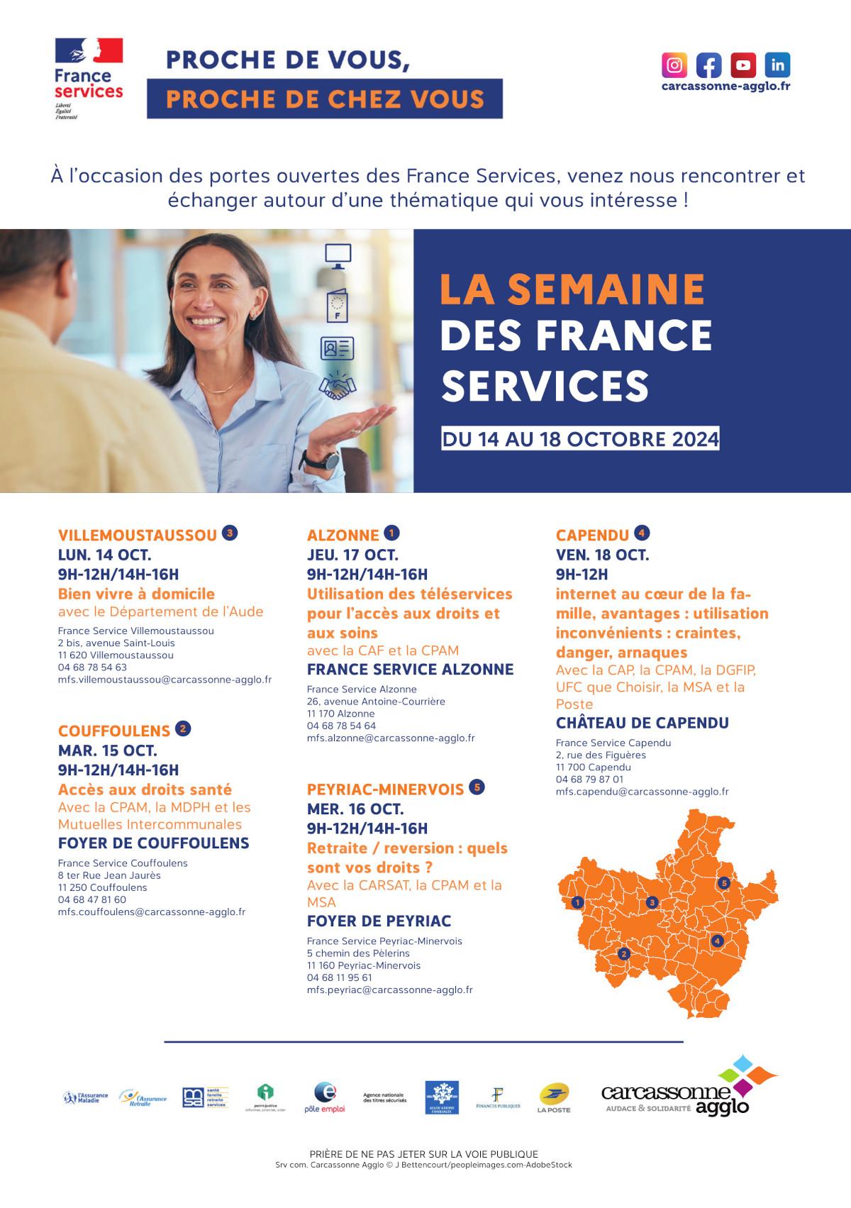 Affiche et flyers jpos france services 2024